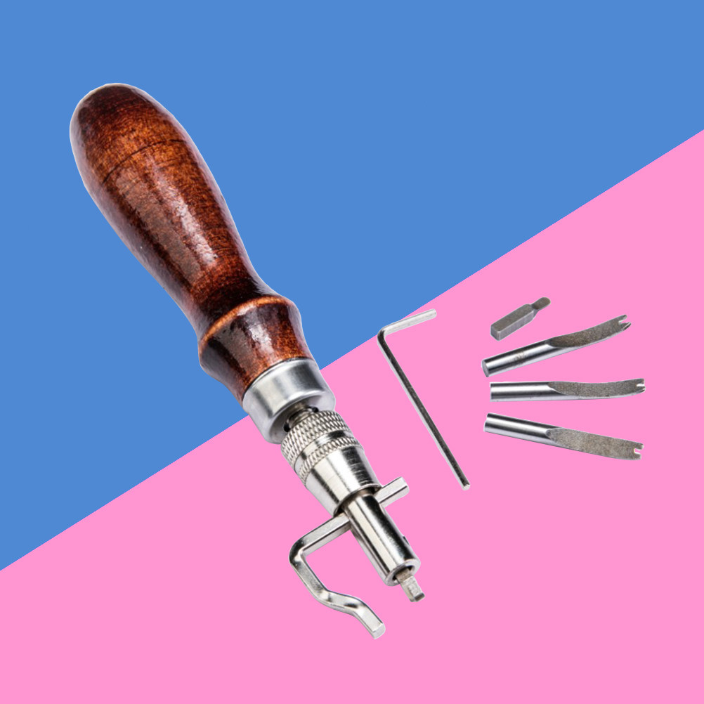 Groover Stitching Tool - 7-teiliges Bastelwerkzeug-Set zum Nähen, Rillen, Falten,