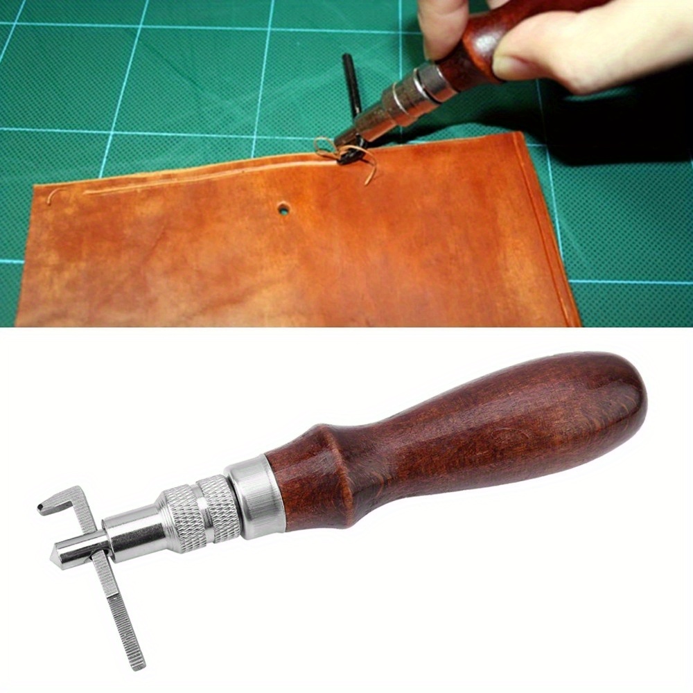 Groover Stitching Tool - 1PC Einstellbare Leder Rand Nähen Groover