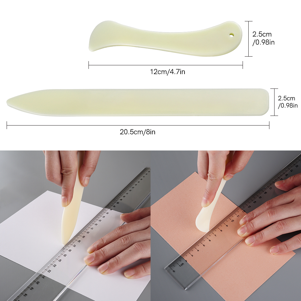 Bone Folder Tool - 2er-Set Knochenfaltwerkzeug zum Falten und Rillen