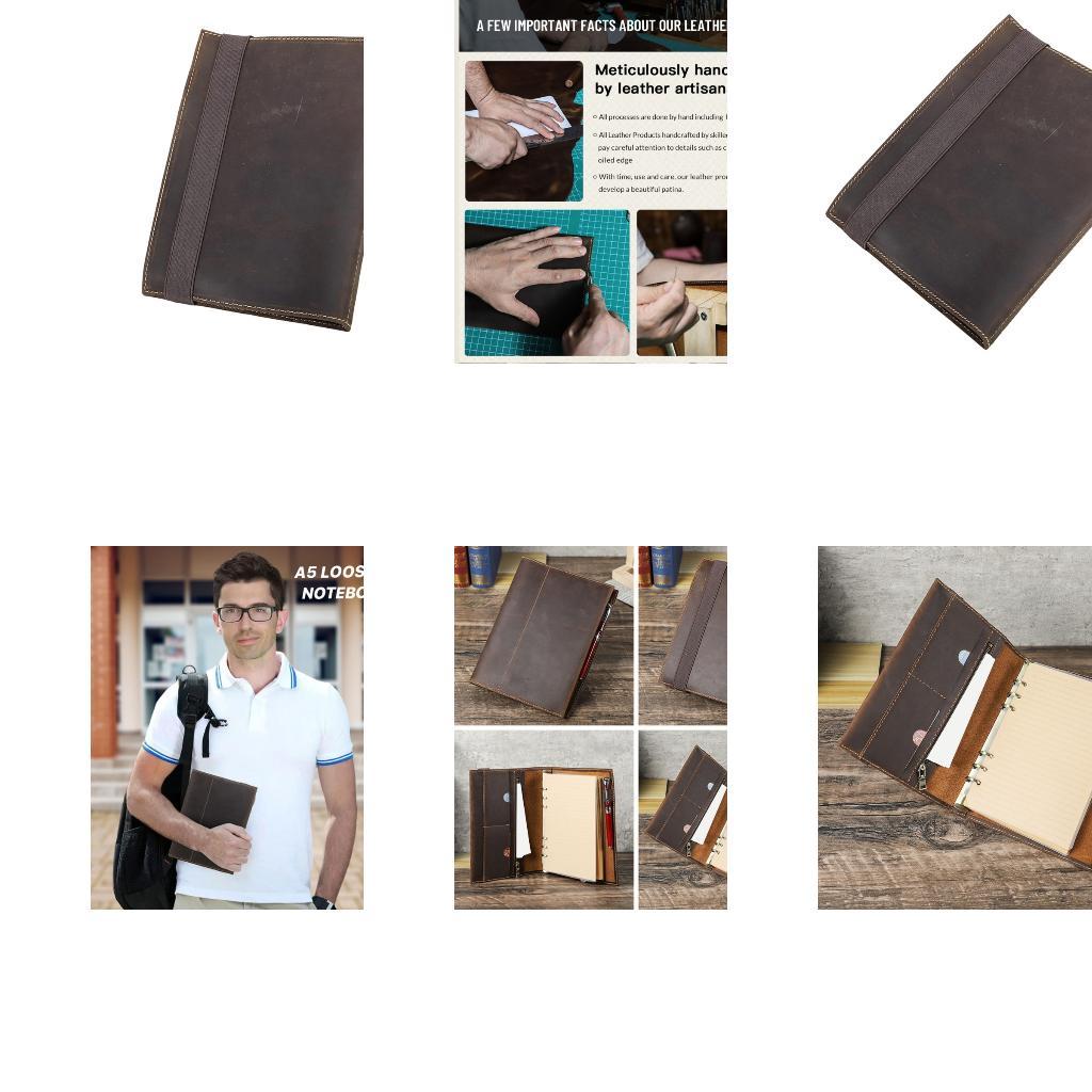 Leather Work Diary Covers - Ledertagebuch für Schule, Arbeit und Reisen,