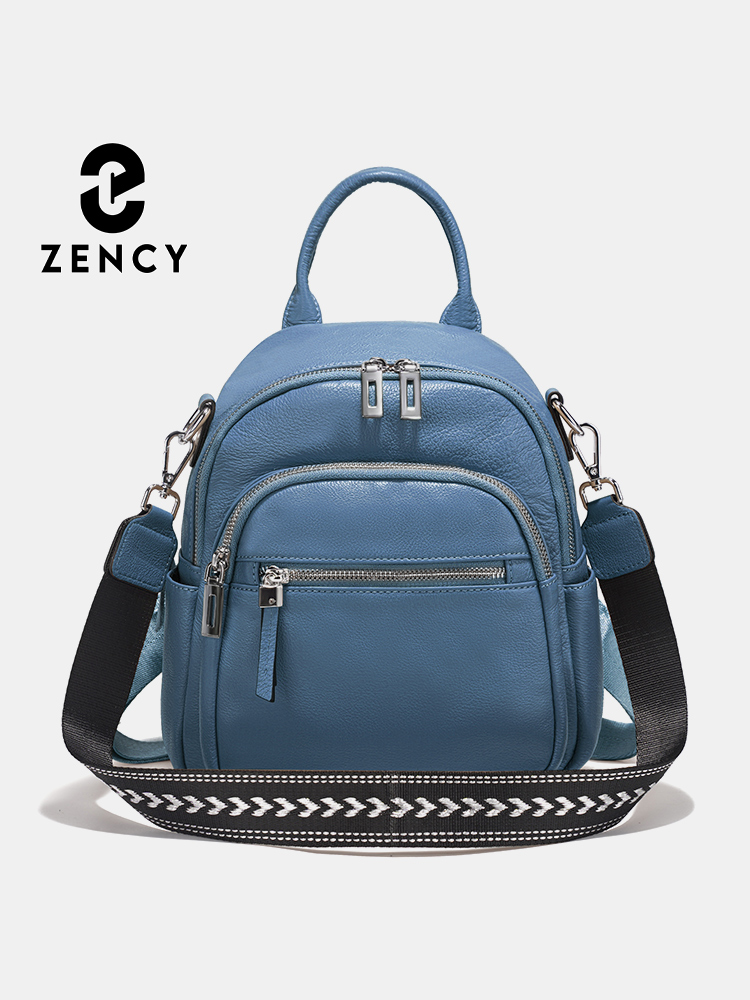 Leatherwork Designs - Zency Kleiner Rucksack aus echtem Leder,