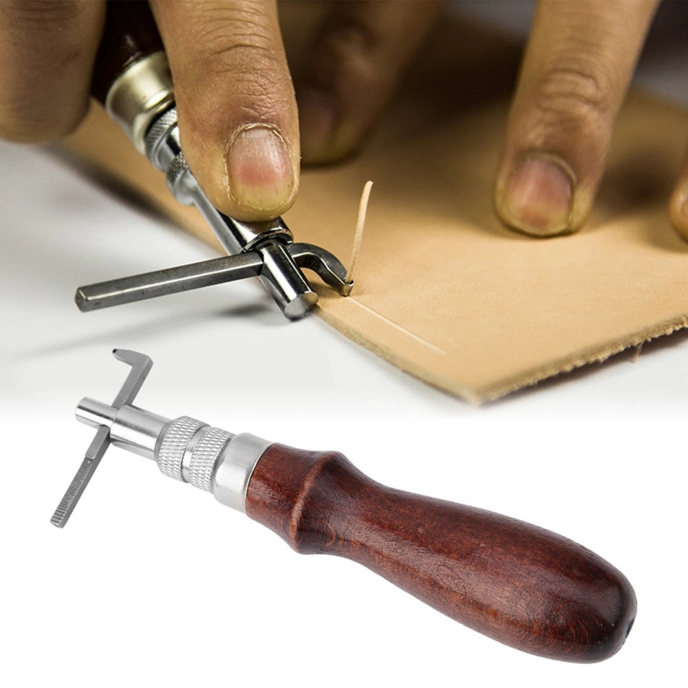 1PC Einstellbare Leder Rand Nä – Groover Stitching Tool Bewertung und Preis