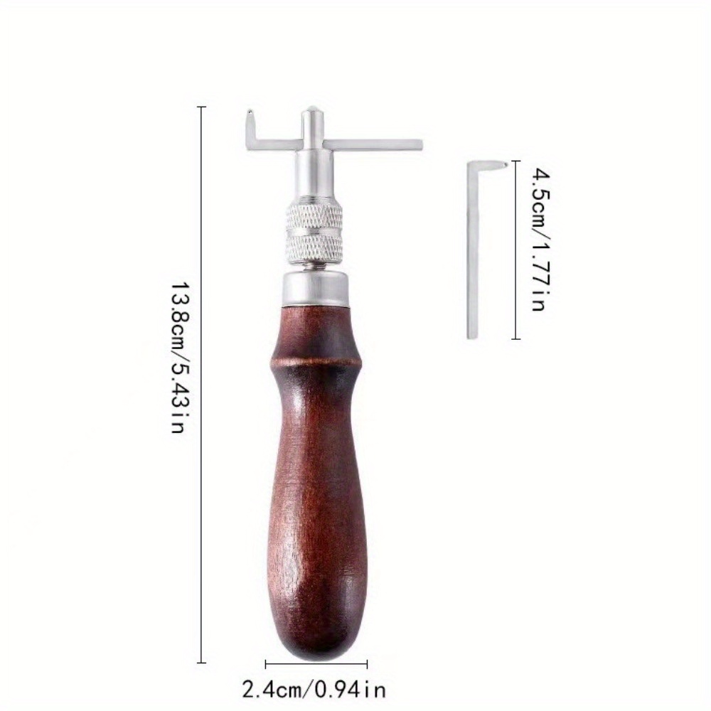 1PC Einstellbare Leder Rand Nä – Groover Stitching Tool Bewertung und Preis
