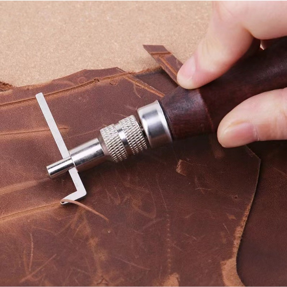 1PC Einstellbare Leder Rand Nä – Groover Stitching Tool Bewertung und Preis