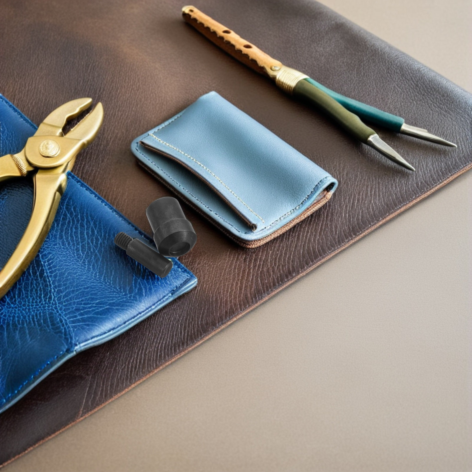 2 Stück Nieteinsatz- und Stanz – Leatherwork Hand Press Bewertung und Preis
